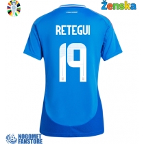 Italija Mateo Retegui #19 Domaci Dres za Ženska EP 2024 Kratak Rukav